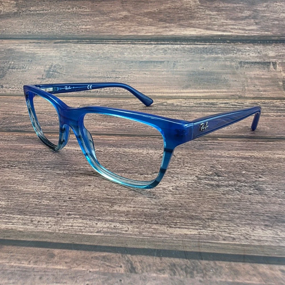 Ray-Ban RB 1536 3731 Blue Gradient Rectangular Eyeglasses Frames 48-16-130